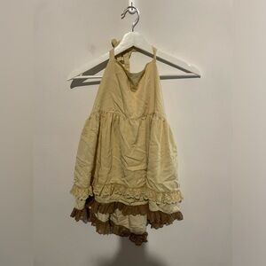 Matilda Jane Paint by Numbers Antique White Ellie Halter Top size 14‎